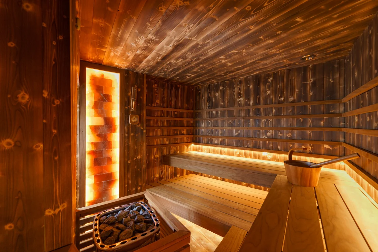 Nordic sauna interior