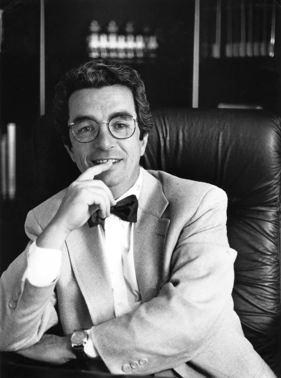 Black and white picure of founder Henri Chenot.